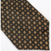 stropdas bruin gouden bloemetjes